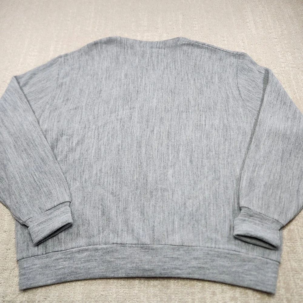 Vintage Cardigan Sweater Men XL Izod USA Made Gray V Neck Knit Preppy Tennis‎